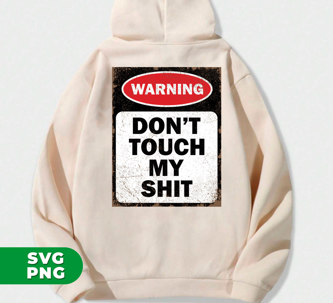 Protect your personal space with our "Warning Don't Touch My Shit" bathroom sign. Featuring a funny and bold design, these digital files are perfect for adding some humor to your home decor. Available in PNG format for easy use with any sublimation printer.