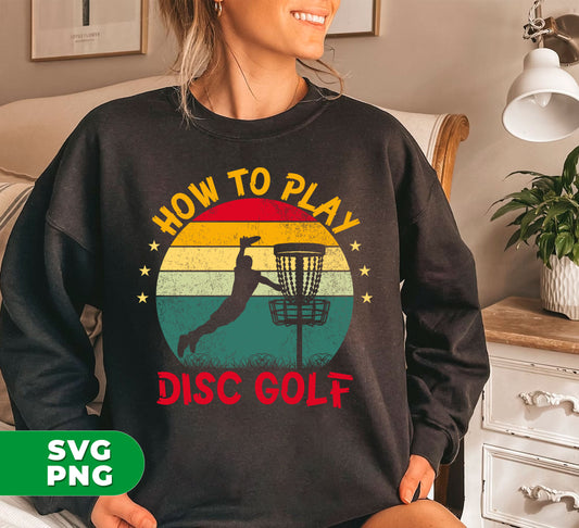 Become a disc golf expert with our How To Play Disc Golf guide! Perfect for retro fans, our Retro Disc Golf design adds a touch of nostalgia to your game. Complete your disc golf gear with our Disc Golf Silhouette digital files, available in PNG for sublimation.