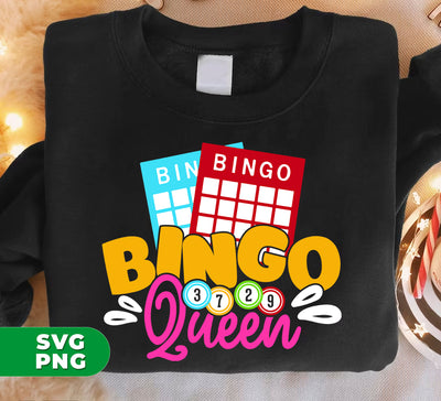 Bingo Queen, Love Bingo, Bingo Mom, Bingo Game, Digital Files, Png Sublimation