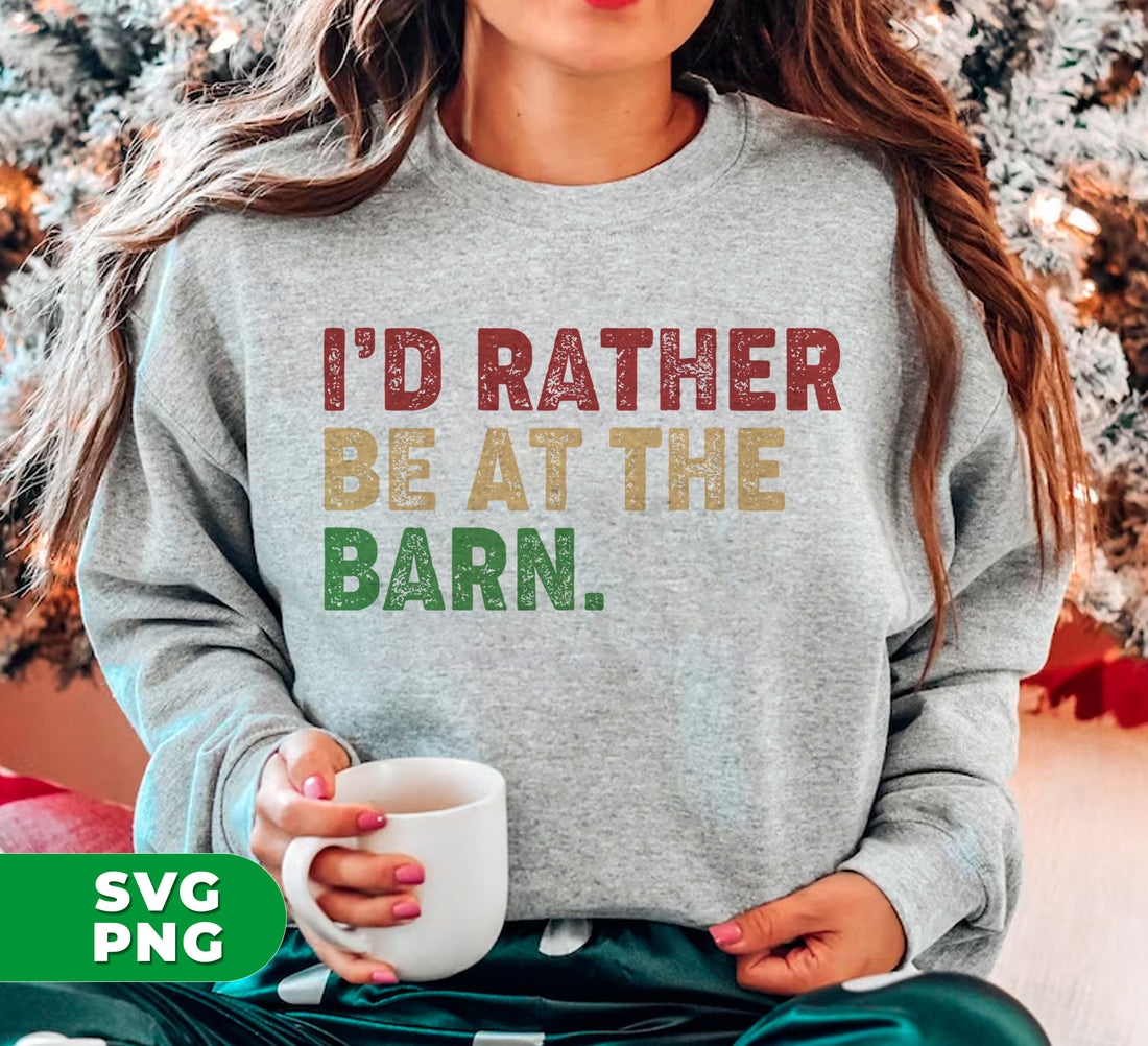 Get your country girl vibes on with "I'd Rather Be At The Barn" digital files! Perfect for animal lovers and sublimation enthusiasts. Showcase your love for the barn and save the animals in style with these unique png designs.