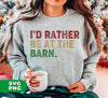Get your country girl vibes on with "I'd Rather Be At The Barn" digital files! Perfect for animal lovers and sublimation enthusiasts. Showcase your love for the barn and save the animals in style with these unique png designs.