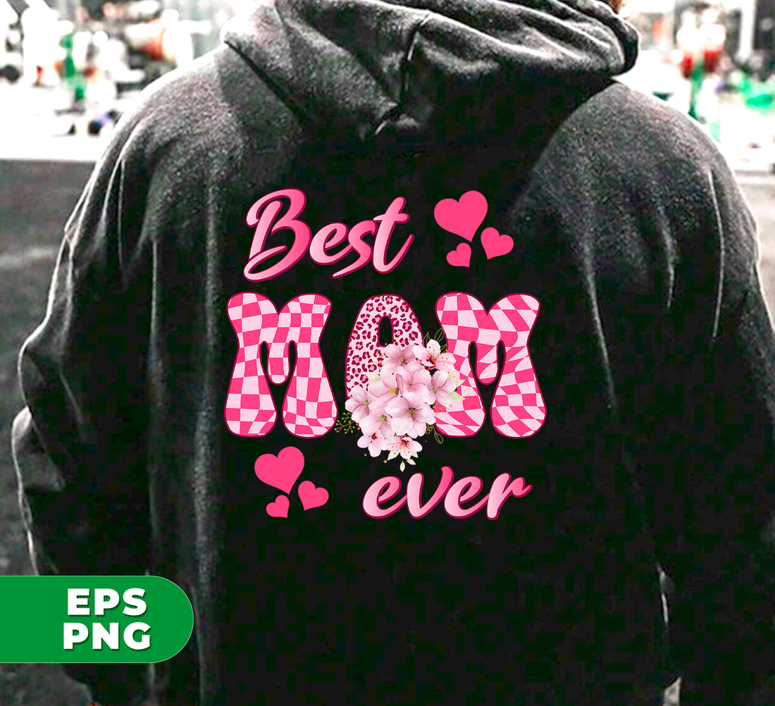 Celebrate your mom with this unique package! Featuring the titles "Best Mom Ever" and "Groovy Mom", these digital files make the perfect Mother's Day gift. Easily use the PNG sublimation files to create one-of-a-kind items for your amazing mom.