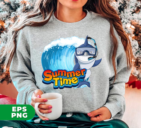 Add a touch of summer to your designs with our Summer Time, Summer Vibes, and Love Summer digital files. These high-quality PNG sublimation images feature a fun and playful summer shark and are perfect for t-shirts, mugs, and more. Elevate your designs with the ultimate summer vibes!