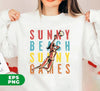 Sunny, Beach And Games, Beach Volleyball, Love Beach Games, Digital Files, Png Sublimation
