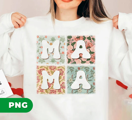 This Mama Gift Retro Flower Pattern design is a perfect Mother's Day Gift. Its classic pattern is timeless and versatile. The included digital files in PNG format make it easy to use for sublimation projects. Show your appreciation with this unique and thoughtful gift.