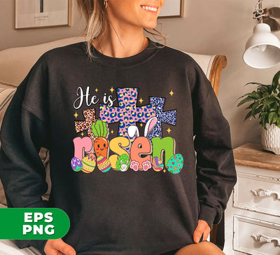 Celebrate the Easter season with these digital files featuring powerful messages of hope and faith. "He Is Risen" and "Leopard Risen" designs add a touch of inspiration to your holiday projects. Perfect for sublimation and available in high-quality PNG format.