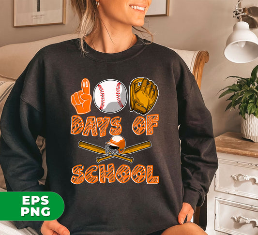 Celebrate your love for both baseball and education with our 100 Days Of School, Baseball Lover, Baseball Player digital files! Perfect for any baseball enthusiast, these png sublimation designs capture the spirit of the game while promoting academic achievement. Show off your passions with pride and style today!