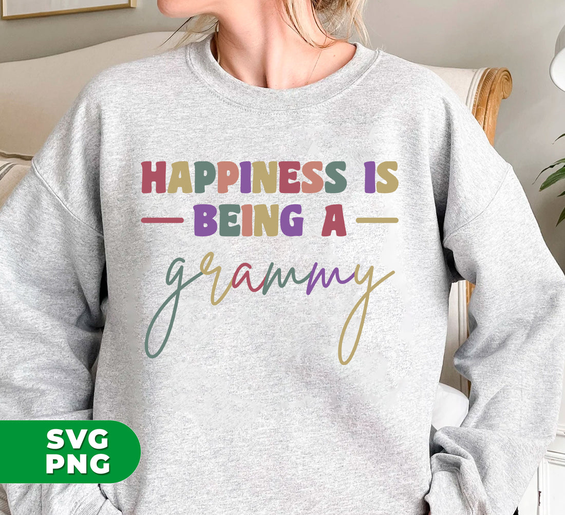 Celebrate the joy of being a Grammy with this retro-inspired gift! This digital file set includes high-quality PNG images perfect for sublimation printing. Spread happiness with this thoughtful present.