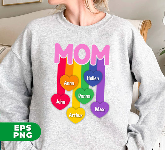 This Mom Gift is perfect for LGBT moms, especially for Mother's Day. Personalize it with a custom name and receive digital files in PNG format for easy sublimation. Show your love and appreciation with this thoughtful and unique present.