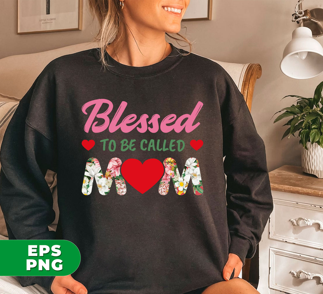 "Blessed To Be Called Mom, Flower Mom" is the perfect Mother's Day gift for any mom. These high-quality digital files, available in Png format, are perfect for creating personalized gifts or decorations. Show your appreciation for mom with this heartfelt and customizable gift.