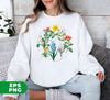 Wild Flowers, Lady Gift, Flowers in A Circle, Love Flowers, Digital Files, Png Sublimation