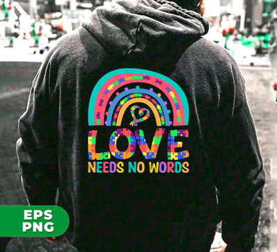 Love Needs No Words, Puzzle Of Love, Pride Month, Digital Files, Png Sublimation