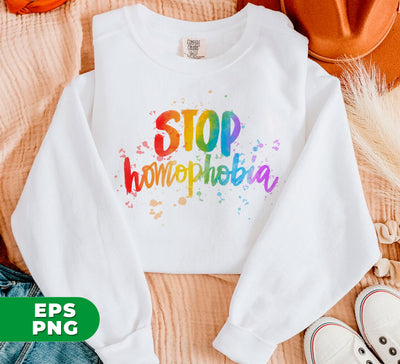 Love Homophobia, Be Kind, Love LGBT, Pride Month, Digital Files, Png Sublimation