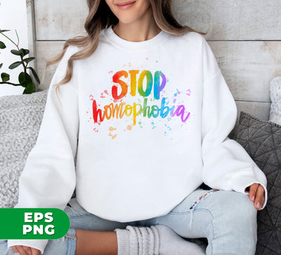 Love Homophobia, Be Kind, Love LGBT, Pride Month, Digital Files, Png Sublimation