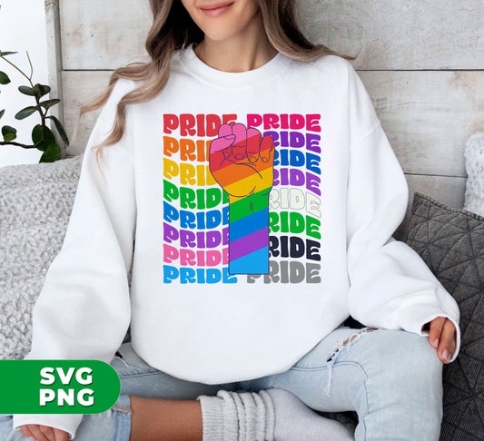 Pride Flag, Color Of Pride, LGBT Gift, LGBTQ+, Pride Month, Digital Files, Png Sublimation