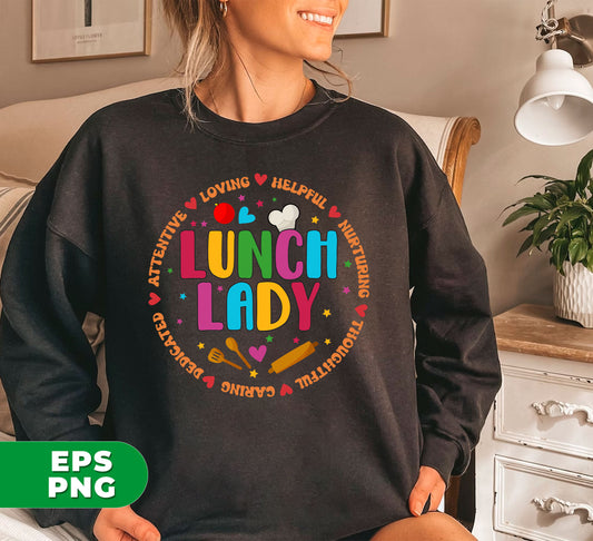 Lunch Lady, Love Teacher, Teacher Apprecation, Love My Student, Back To School, Digital Files, Png Sublimation