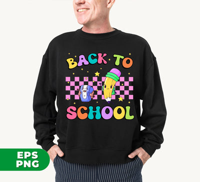 Back To School, Love School, Groovy School, Teacher Appreciate, Digital Files, Png Sublimation