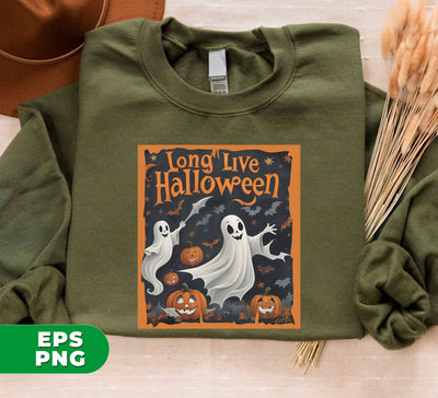 Retro Halloween, Long Live Halloween, Spooky Season, Pumpkin Halloween, Happy Halloween, Digital Files, Png Sublimation