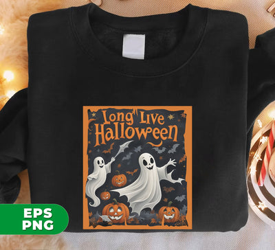 Retro Halloween, Long Live Halloween, Spooky Season, Pumpkin Halloween, Happy Halloween, Digital Files, Png Sublimation