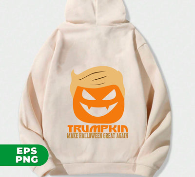 Republican Halloween, Pumpkin Trumpkin, Make Halloween Great Again, Funny Republican, Political Halloween, Digital Files, Png Sublimation