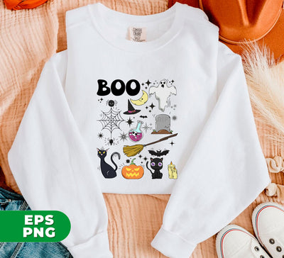 Vintage Halloween, Boo Gift, Boo Halloween, Happy Halloween, Witches Gift, Halloween Gift, Digital Files, Png Sublimation