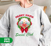 Merry Mama, Social Club, Xmas Ball, Laurel Wreath, Merry Christmas, Digital Files, Png Sublimation