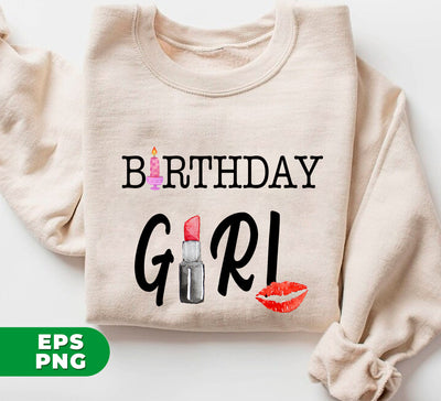 Birthday Girl, Love Birthday, Birthday Gift, Girly Gift, Gift For Her, Gift For Birthday, Digital Files, Png Sublimation