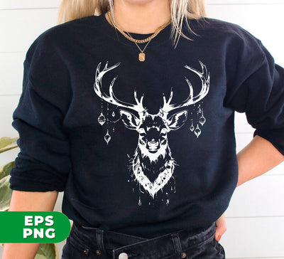 Buck Lover, Merry Christmas, Deer Silhouette, Christmas Gift, Digital Files, Png Sublimation