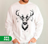 Buck Lover, Merry Christmas, Deer Silhouette, Christmas Gift, Digital Files, Png Sublimation