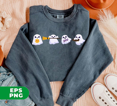 Cute Boo, Happy Halloween, Trendy Halloween, Cute Ghouls, Digital Files, Png Sublimation