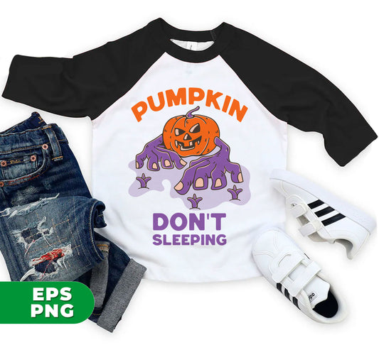 Horror Pumpkin, Don't Sleeping, Horror Night, Happy Halloween, Digital Files, Png Sublimation