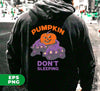 Horror Pumpkin, Don't Sleeping, Horror Night, Happy Halloween, Digital Files, Png Sublimation