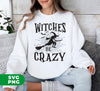 Witches Crazy, Crazy Witches, Witches Silhouette, Happy Halloween, Digital Files, Png Sublimation