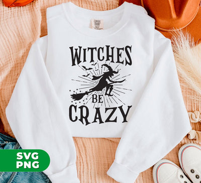 Witches Crazy, Crazy Witches, Witches Silhouette, Happy Halloween, Digital Files, Png Sublimation