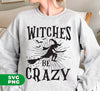 Witches Crazy, Crazy Witches, Witches Silhouette, Happy Halloween, Digital Files, Png Sublimation