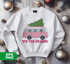 Tis The Season, Christmas Bus, Pink Christmas, Bus Bring Xmas Tree, Digital Files, Png Sublimation