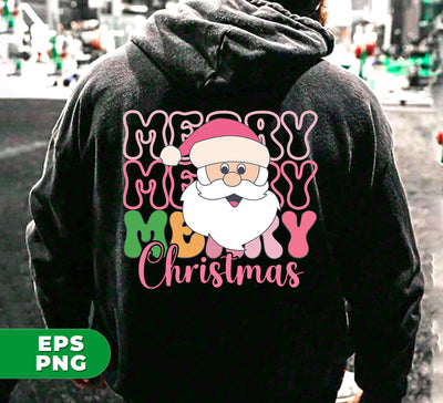 Merry Christmas, Santa Head, Funny Santa, Funny Xmas, Digital Files, Png Sublimation