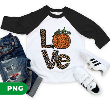 Leopard Print Pumpkin Love PNG, Fall Aesthetic Digital Art, Autumn Pumpkin Clipart, Thanksgiving Printable, Cheetah Pumpkin Illustration