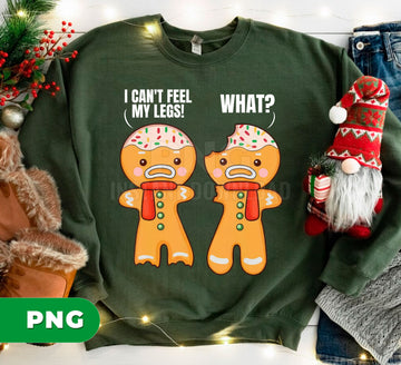 Funny Gingerbread Cookie PNG, Christmas Cookie Clipart, Cute Gingerbread Joke Design, Holiday Baking Humor PNG, Cute Xmas Cookie Art