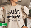 Salem 1692, They Missed One, Halloween Party, Digital Files, Png Sublimation