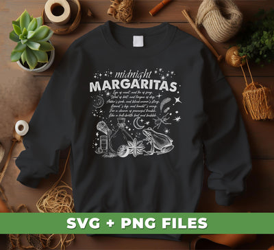 Midnight Margaritas, Magic Girl, Local Witches, Magic Night, Digital Files, Png Sublimation