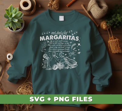 Midnight Margaritas, Magic Girl, Local Witches, Magic Night, Digital Files, Png Sublimation