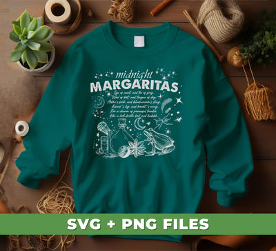 Midnight Margaritas, Magic Girl, Local Witches, Magic Night, Digital Files, Png Sublimation