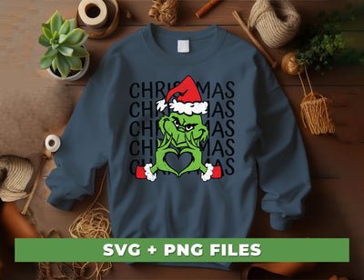 Grinchmas, Grinch Christmas, Green Grinch, Merry Christmas, Digital Files, Png Sublimation