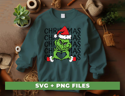 Grinchmas, Grinch Christmas, Green Grinch, Merry Christmas, Digital Files, Png Sublimation