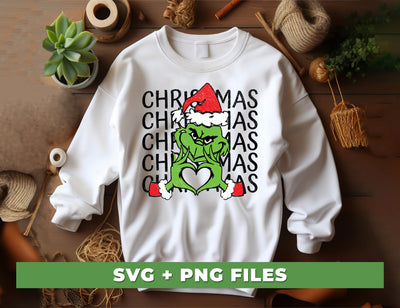 Grinchmas, Grinch Christmas, Green Grinch, Merry Christmas, Digital Files, Png Sublimation