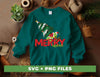 Merry Grinchmas, Merry Christmas, Grinch With Xmas Tree, Digital Files, Png Sublimation