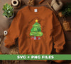 Merry And Bright, Christmas Tree, Love Christmas, Digital Files, Png Sublimation