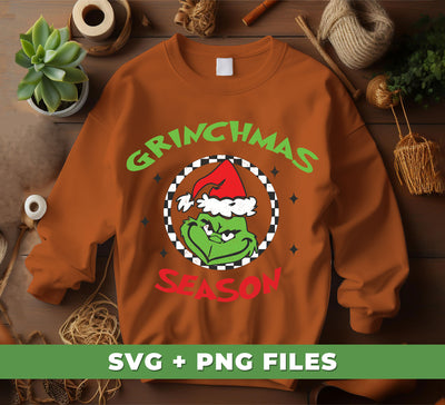 Grinchmas Season, Merry Christmas, Love Grinch, Digital Files, Png Sublimation