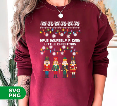 Have Your Self A Cosy Little Christmas, Christmas Pattern, Digital Files, Png Sublimation